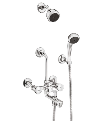 Wall Mixer set with Overhead & Hand Shower