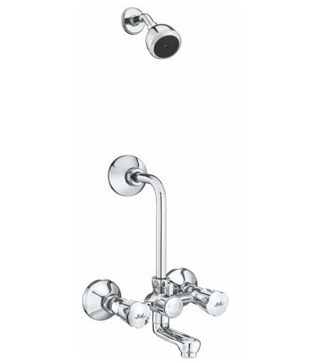 Jal Bath Fittings | Wall Mixer set with Overhead Shower | Spiti