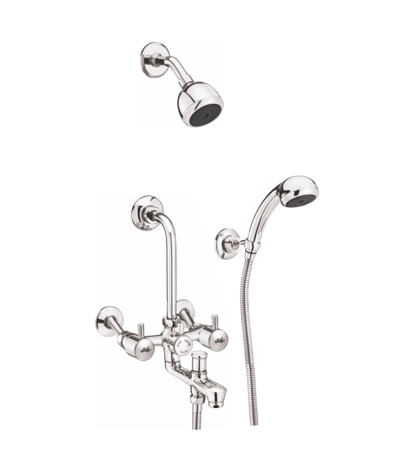 Wall Mixer set with hand & overhead showers