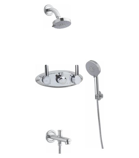 Wall Mixer Composite Body Set (Conc.) with NRV