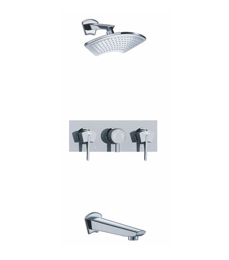 Wall Mixer Composite Body set with Tub Filler