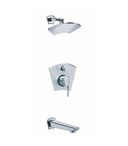 Single Lever Wall Mixer set with Overhead Shower
