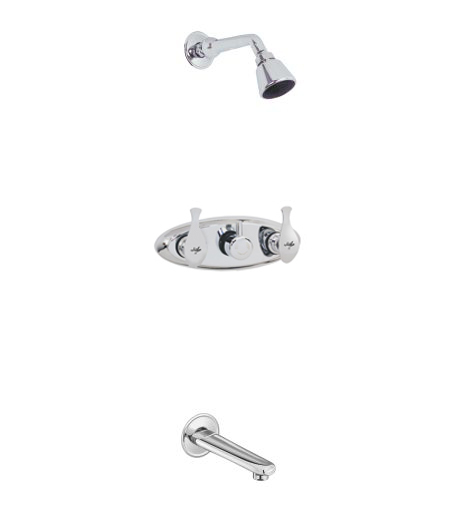 Jal Bath Fittings | Wall Mixer Body set with ‘Easy Turn’ diverter | Sindhu