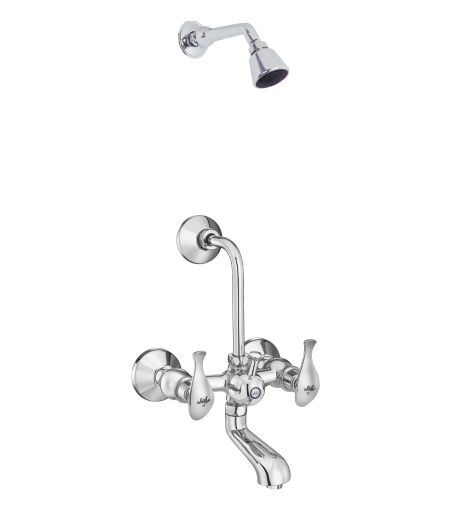 Jal Bath Fittings | Wall Mixer set with overhead shower | Sindhu