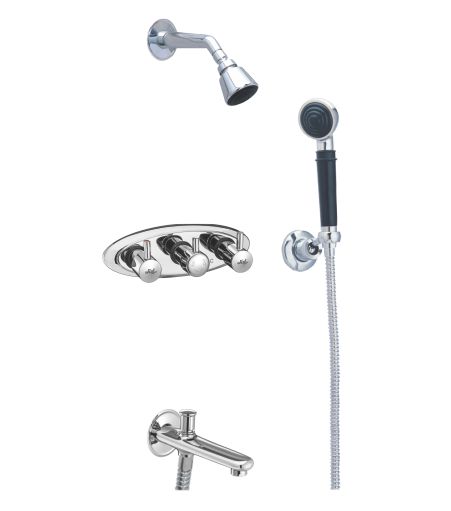 Jal Bath Fittings | Wall Mixer Composite Body set (Conc. with NRV | Kabini
