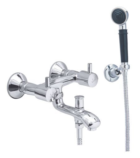 Jal Bath Fittings | Wall Mixer Bath set with hand shower 15 mm | Kabini