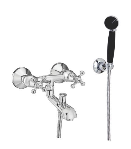 Jal Bath Fittings | Wall Mixer set with hand shower 15 mm | Bhadra
