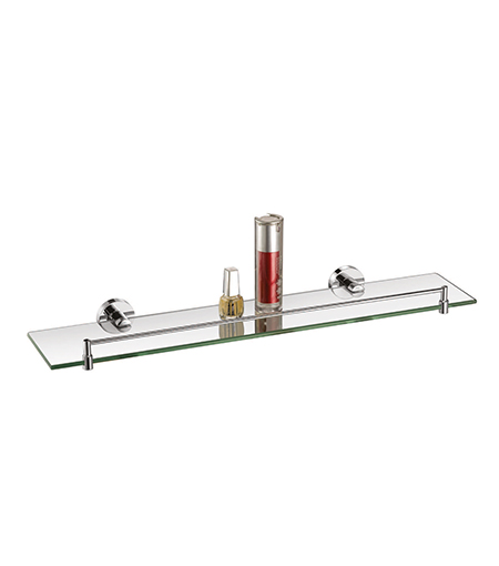 Jal Bath Fittings | Rectangular Glass Shelf with guard for bathroom | Warna