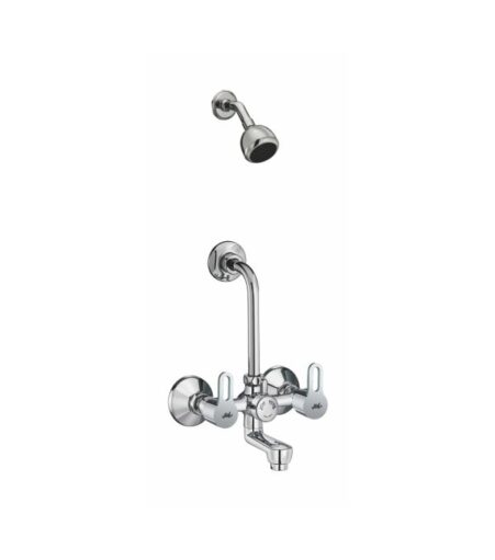 Jal Bath Fittings | Wall Mixer Set With Overhead Shower | Venna
