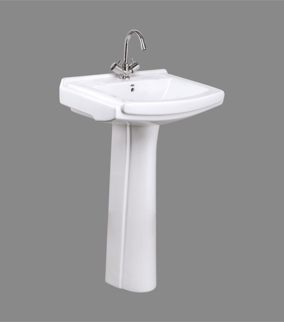 Jal Sanitary Wares Wash Basin With Pedestal For Bathroom