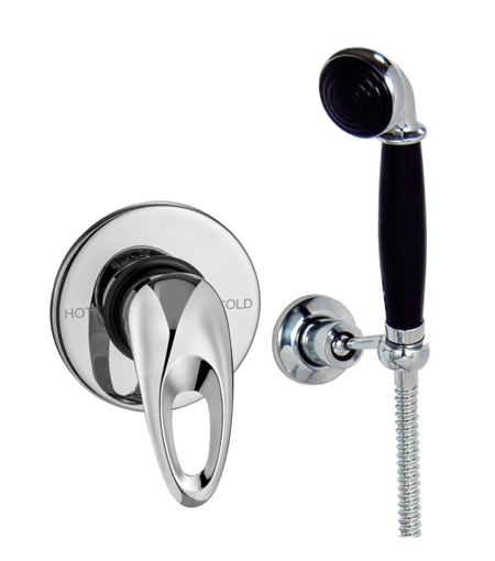 Jal Bath Fittings | Single lever wall mixer set with hand shower | Koyna