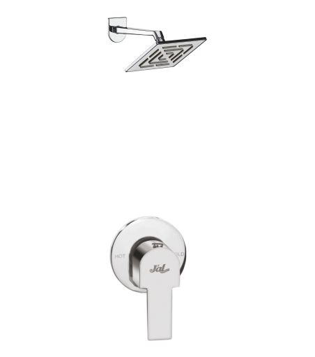 Jal Bath Fittings | Single Lever Wall Mixer set with overhead shower | Dras