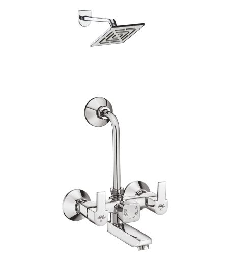 Jal Bath Fittings | Wall Mixer set with overhead shower | Dras