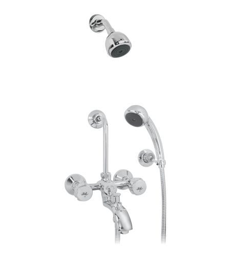 Jal Bath Fittings | Wall Mixer set with hand & overhead showers | Hindon