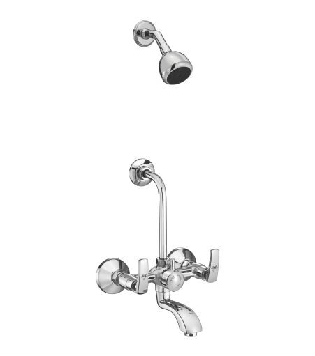 Jal Bath Fittings | Wall Mixer set with overhead shower 15 mm | Jhelum