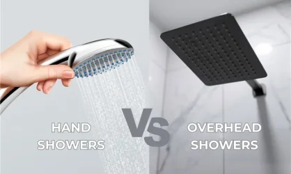 Hand Showers vs Overhead Showers - JAL Bath Fittings